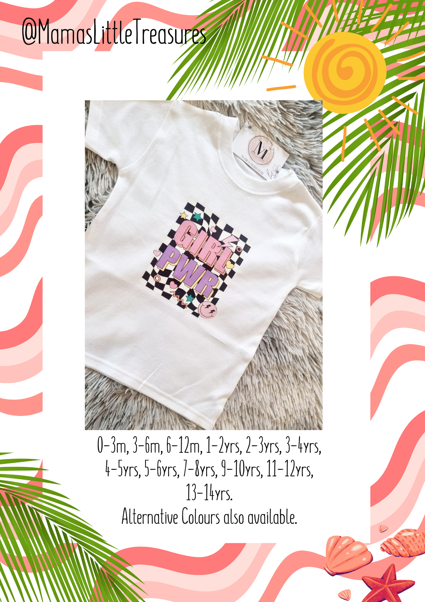 Girl Pwr Retro Summer Tee