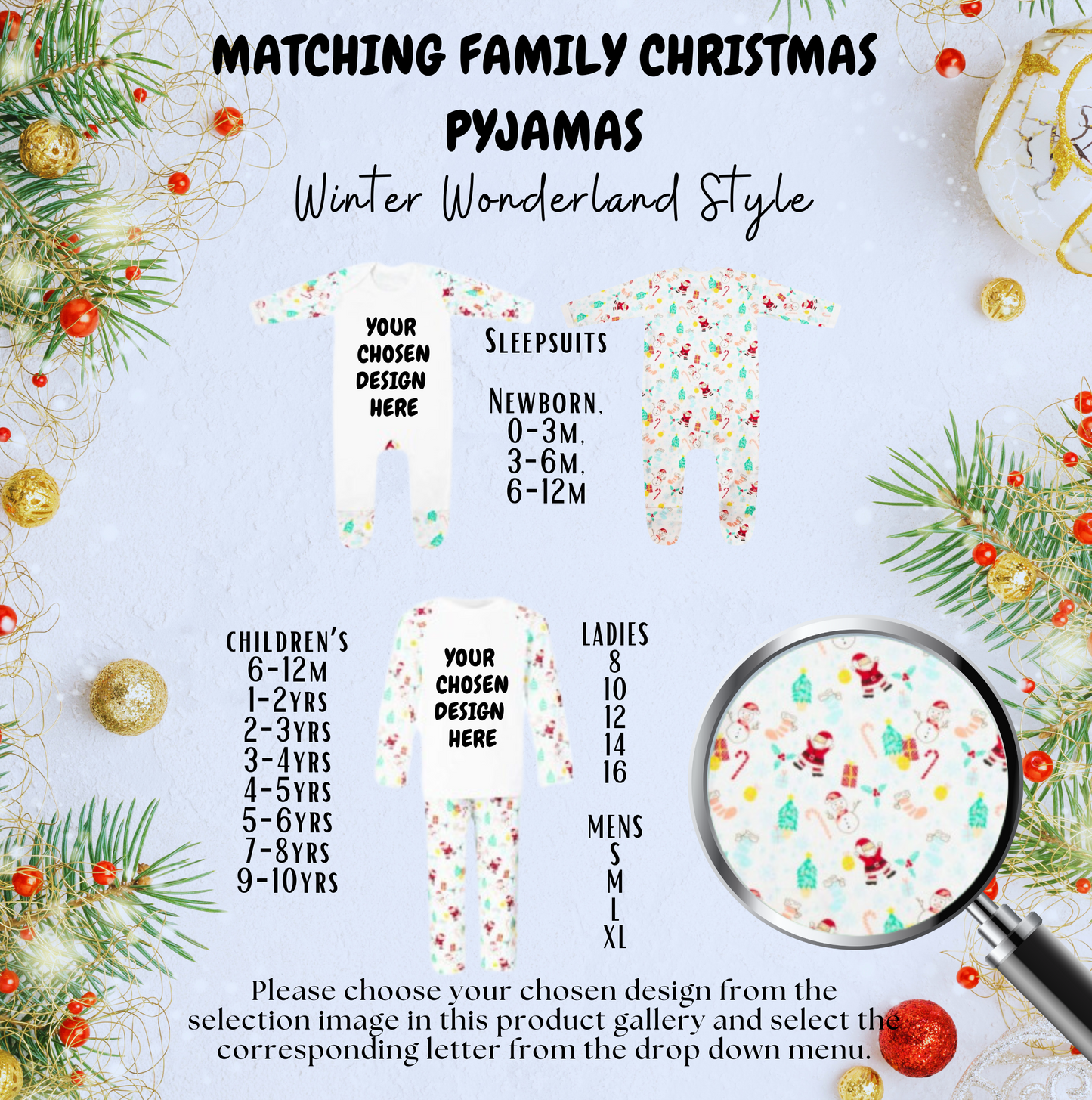 Winter Wonderland Christmas Family Pyjamas