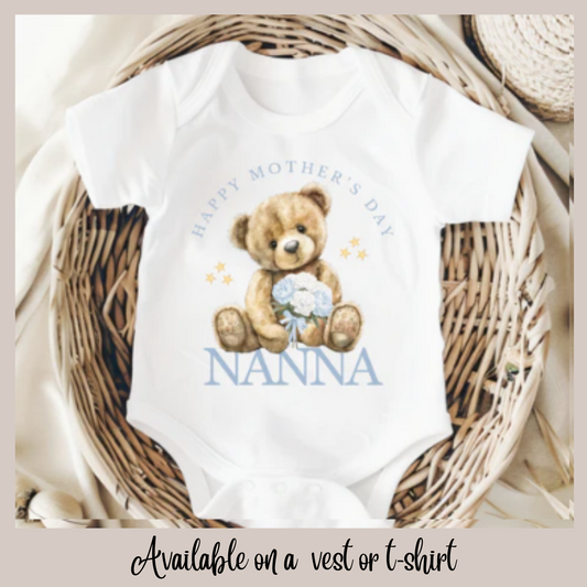 Mothers Day Nanna Baby Vest/ T-shirt