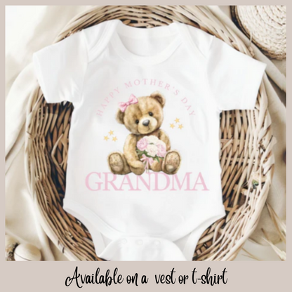 Mothers Day Grandma Baby Vest/ T-shirt