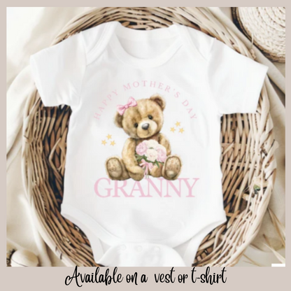 Mothers Day Granny Baby Vest/ T-shirt