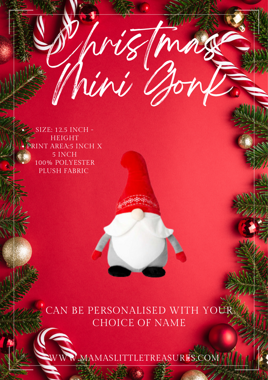 Personalised Christmas Mini Gonk