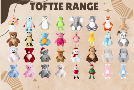 Toftie Teddy Range